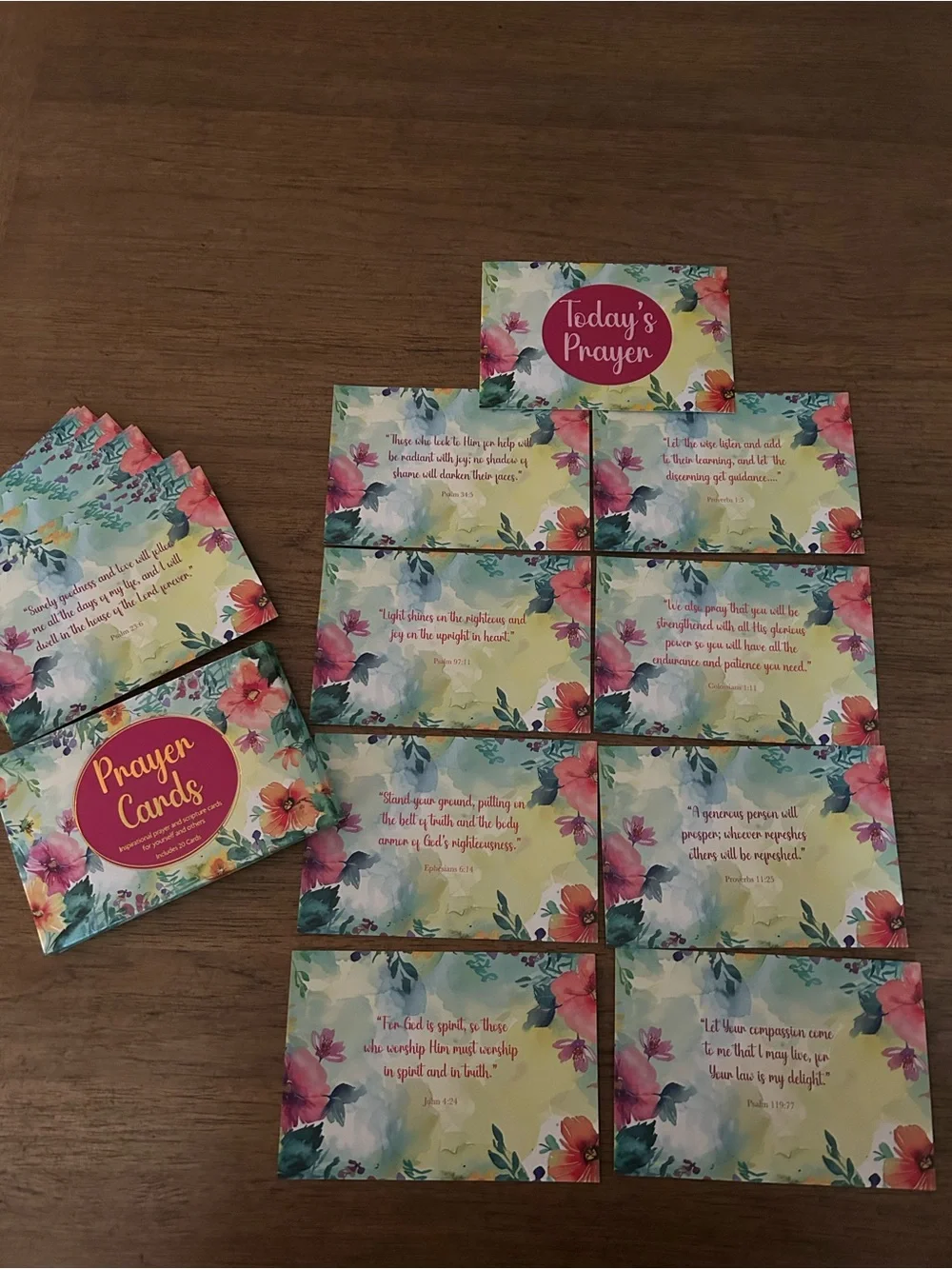 Prayer/Scripture Cards Box Set - Floral & Butterfly Designs
